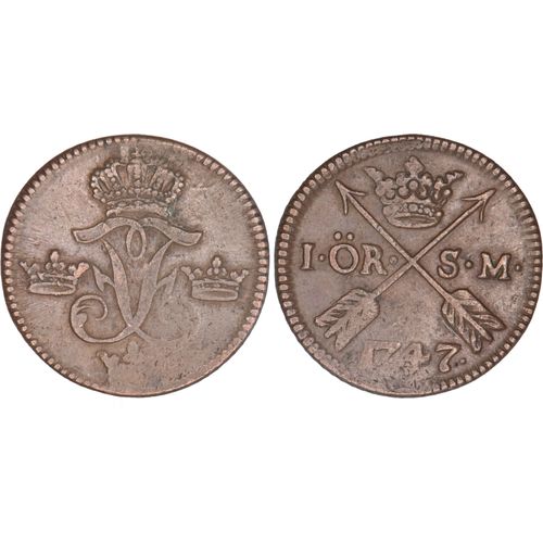 Suède - 1747 - 1 Ore - Frédéric 1er - 06-096