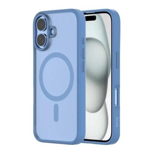 Coque De Protection Qdos Hybrid Drop Soft Touch Blue Pour Iphone 16 Bleu