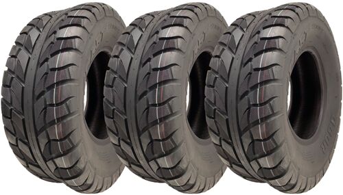 25x10.00-12 (255/65-12) ATV Tyres 6ply WP08 OBOR Beast 54N Road Legal (Set of 3)