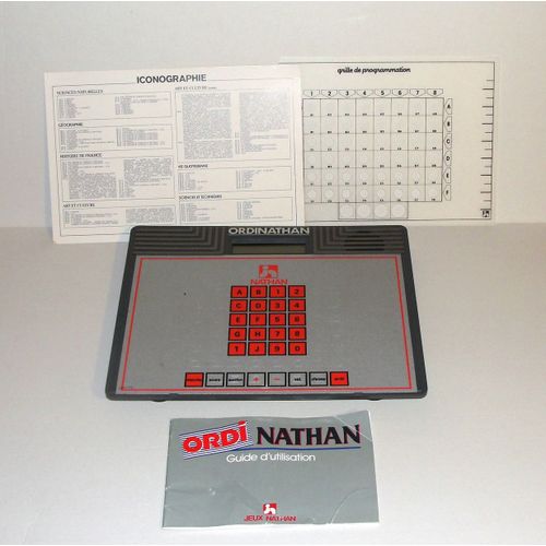 Ordinathan Jeu Encyclopédique Electronique Educatif Vintage 1989