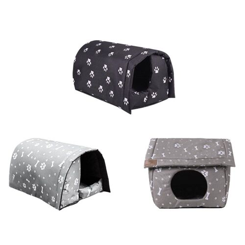 Lit Pour Chat, Niche Pour Chiens Et Chats, Nid D'extérieur Chaud Pour Dormir, Niche D'hiver Pour Animaux De Compagnie