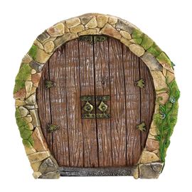 Porte Miniature En Bois Pour Arbres, Décoration De Statue De Maison De Jeu De Princesse, Petite Porte De Jardin