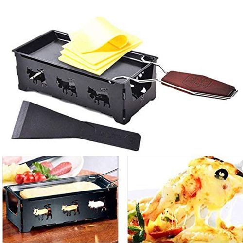 Plateau de cuisson rotatif à fromage, pour Raclette à fromage, antiadhésif, extensible, plaque de gril en fer, accessoires plateau de cuisson pour fondre le fromage