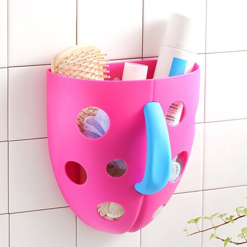 Panier de rangement en plastique pour jouets de bain bébé, panier de rangement à ventouse, organisateur de temps de bain, amusant et créatif, étagères de rangement