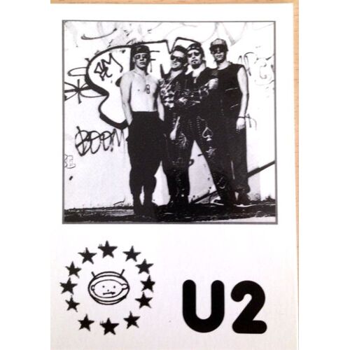 U2 - Zooropa Black & White - 10x15cm - Carte Postale