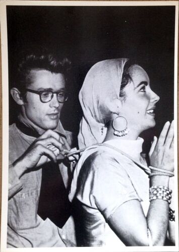 James Dean - Liz Taylor - 10x15cm - Carte Postale
