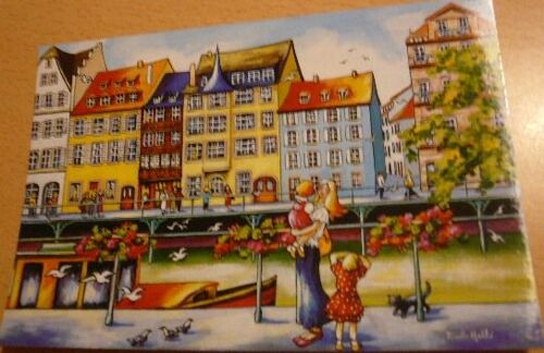 Nicole Hellé - L'embarcadère (Strasbourg) - 10x15cm - Carte Postale