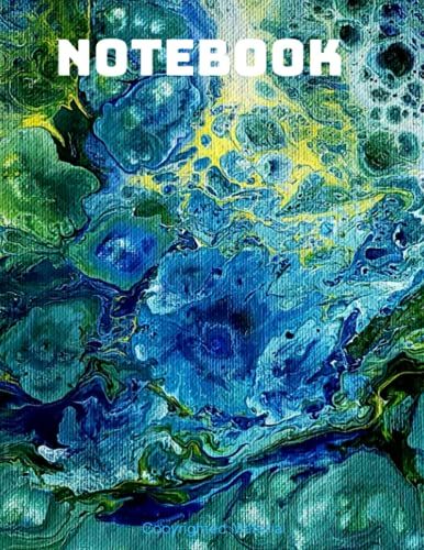 Notebook: Ocean Print Composition Notebook College Ruled 120 Pages Large 8.5 X 11