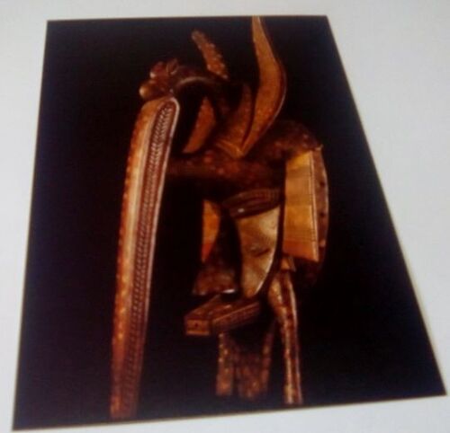 Art Africain - Masque Calao, Côte D'ivoire - 10x15cm - Carte Postale