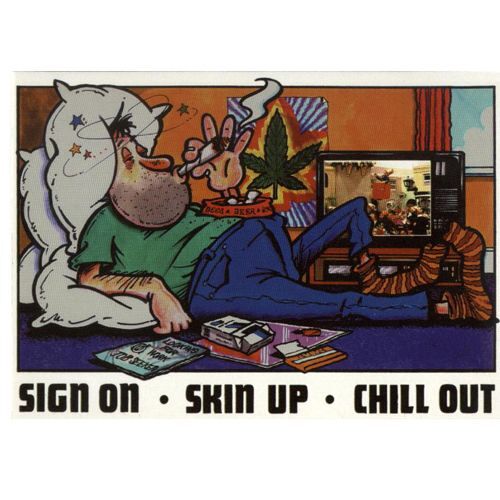 Drug - Sign On Skin Up - 10x15cm - Carte Postale