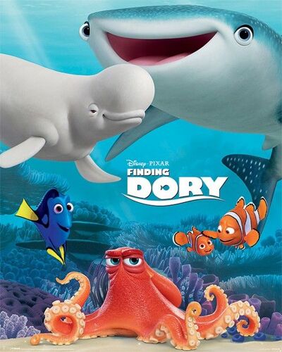 Finding Dory - Les Amis - 40x50cm - Affiche / Poster Envoi En Tube