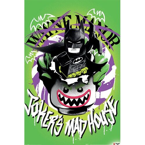Lego Batman - Joker's Madhouse - 61x91,5cm - Affiche / Poster Envoi En Tube