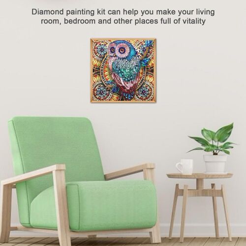 Peinture Diamant 5d, Broderie, Bricolage, Point De Croix, Hibou, Mandala, Fleur, Sac À Outils Artisanal, Décoration Cadeau Pour La Maison