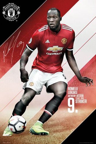Manchester United - Lukaku - 61x91,5cm - Affiche / Poster Envoi En Tube