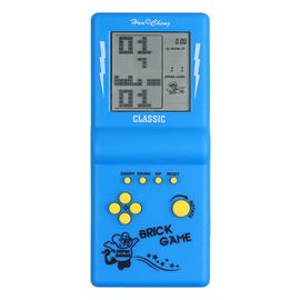 Console de 3,5 Pouces avec Grand écran, idéale pour Jeux de Construction, Chars et Courses, avec 23 Jeux Classiques intégrés et Puzzles nostalgiques (Bleu)