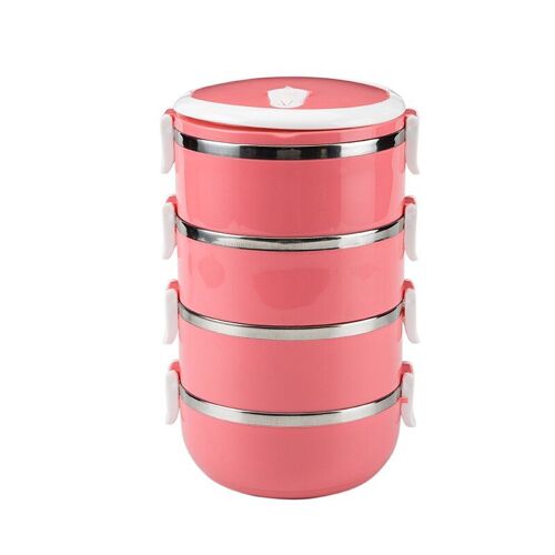 Boîte À Déjeuner En Acier Inoxydable, 1/2/4 Couches, Poignée Pour Enfant, Récipient Alimentaire, Retenue De La Chaleur, Isolation Thermique, Bol, Boîte À Bento Portable Pour Pique-Nique