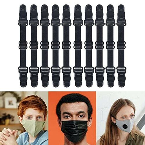 10/20pcs Réglable Masque Boucles Ceinture D'extension Bandages Masque Crochets Anti-Dérapant Oreille Corde Clips Titulaire Protection Protège-Oreilles