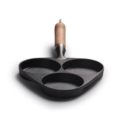 Marmite À ¿Ufs En Fonte, Pratique, Poêle À ¿Ufs Sans Revêtement, Wok Pour Cuisinière À Gaz Et À Induction, Ustensile De Cuisine Antiadhésif