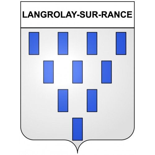 Langrolay-Sur-Rance 22 Ville Stickers Blason Autocollant Adhésif - 4 Cm