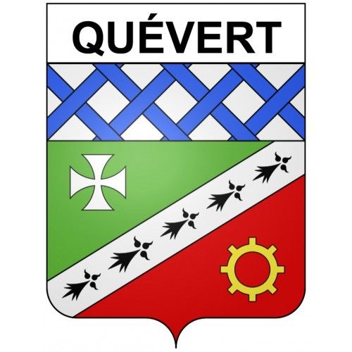Quévert 22 Ville Stickers Blason Autocollant Adhésif - 4 Cm