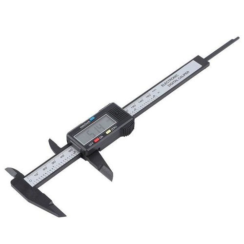 Pied à coulisse électronique noir de 150 mm avec écran LCD - Outil de mesure de précision