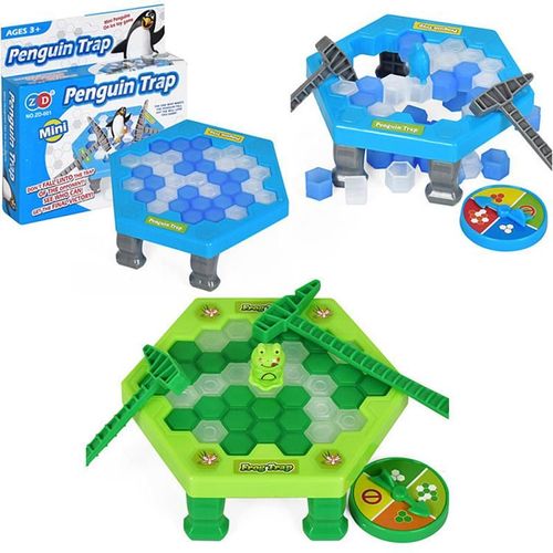 Mini Pingouin Pour Enfants, 2 Couleurs, Jeu De Puzzle, Brise Bloc De Glace, Amusant, Jeu De Table Pour Bébés