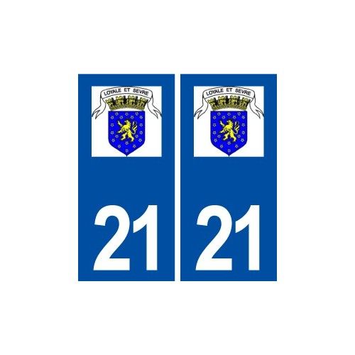 21 Seurre Logo Autocollant Plaque Stickers Ville - Droits