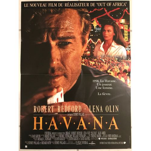 Havana - 1991 - De Sydney Pollac Avec Robert Redford, Lena Olin - 40x56cm - Affiche Cinéma Originale - Envoi Plié