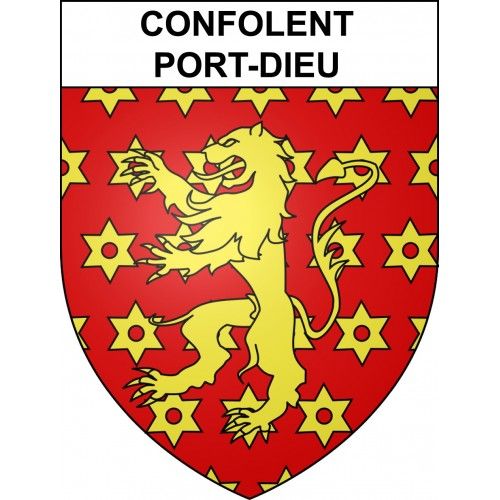 Confolent-Port-Dieu 19 Ville Sticker Blason Écusson Autocollant Adhésif - 17 Cm