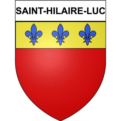 Saint-Hilaire-Luc 19 Ville Stickers Blason Autocollant Adhésif - 12 Cm
