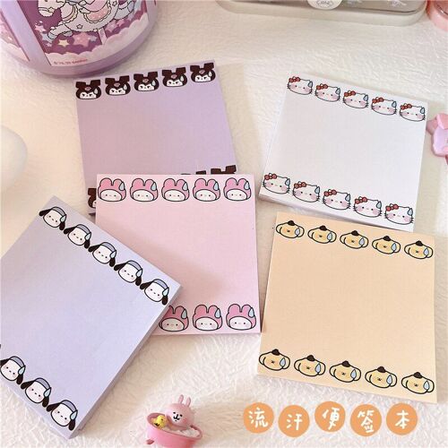 Autocollants Kawaii New My Melody Kuromi Cannelle, Étiquette Autocollante, 8cm, Pour Message, Matériel Pour Compte À Main