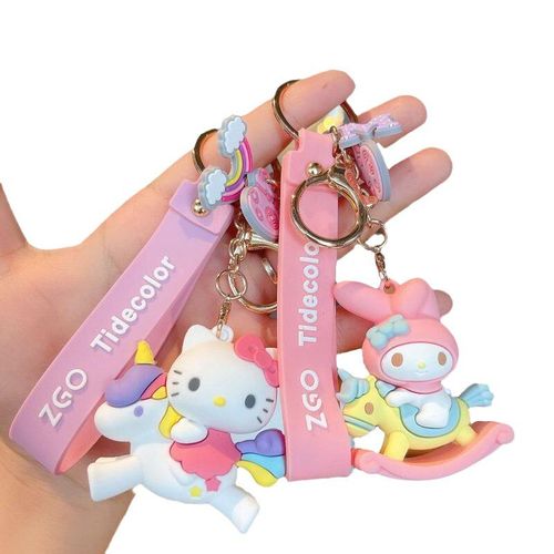 Porte-Clés Dessin Animé Licorne My Melody Bébé, Petites Étoiles Jumelles, Hello Kt, Pendentif, Jouet Poupée Pour Filles