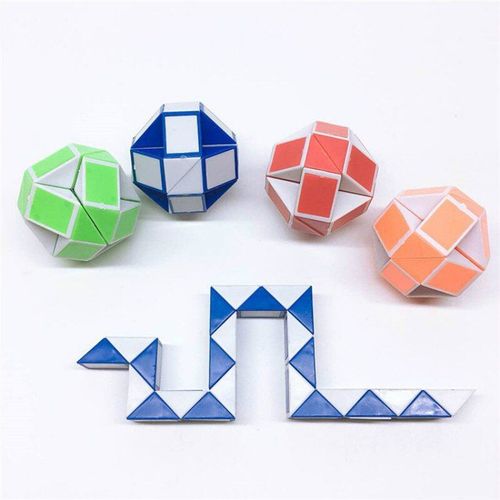 Règle De Serpent Magique 3d Décompression, Cube Anti-Stress, Jouet De Puzzle Éducatif Transformable Pour Enfant Autisme