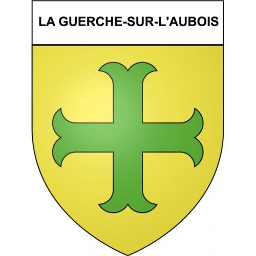 La Guerche-Sur-L'aubois 18 Ville Stickers Blason Autocollant Adhésif - 17 Cm