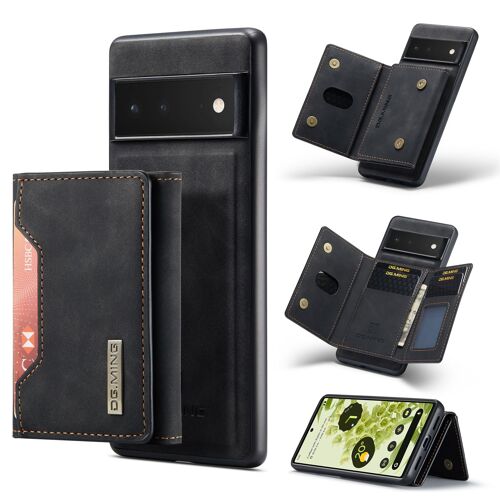 Coque Compatible Pour Google Pixel 6 Pro,Etui En Cuir Pu Portefeuille Coque Avec Fente Carte,Antichoc Étui À Rabat Housse Pour Google Pixel 6 Pro,Noir