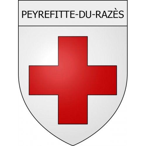 Peyrefitte-Du-Razès 11 Ville Stickers Blason Autocollant Adhésif - 8 Cm