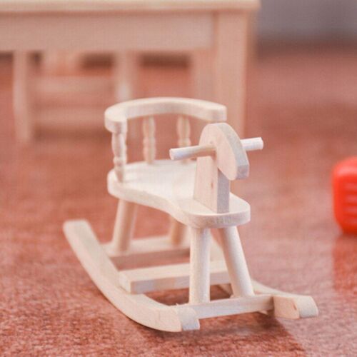 Fauteuil Cheval À Bascule En Bois Pour Maison De Poupée, Miniature, Meuble De Chambre D'enfant, Populaire, Prix Le Plus Bas, 1/12, 2022