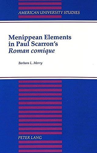Menippean Elements In Paul Scarron's «Roman Comique»