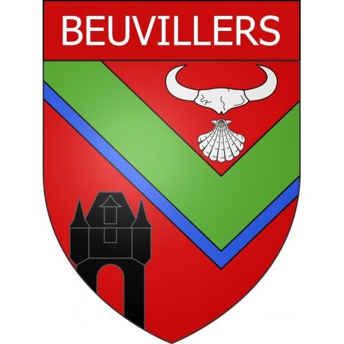 Beuvillers 14 Ville Stickers Blason Autocollant Adhésif - 12 Cm