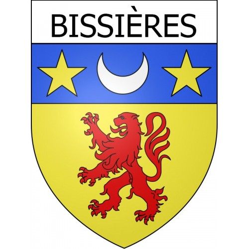 Bissières 14 Ville Stickers Blason Autocollant Adhésif - 8 Cm