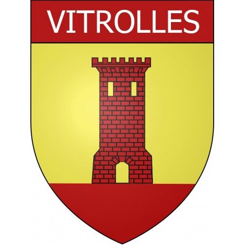 Vitrolles 13 Ville Stickers Blason Autocollant Adhésif - 17 Cm