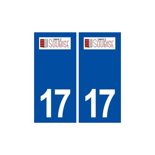 17 Soubise Logo Ville Autocollant Plaque Sticker - Droits