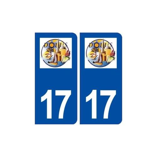 17 Dolus D'oléron Logo Ville Autocollant Plaque Sticker - Arrondis