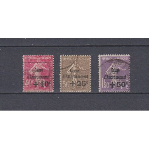 France N° 266 À 268 = 3 Timbres Obliteres De 1930 Cote : 145 €