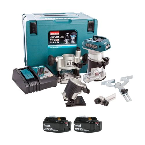 MAKITA DRT50RTJX2 18V Batterie LI-ion Top / bord et jeu de coupe (batterie 2x 5.0h) dans Mbox