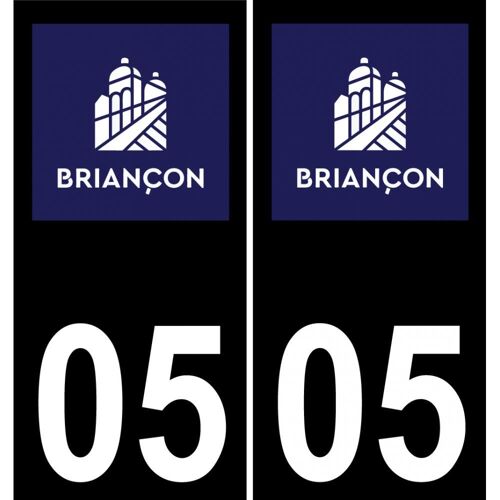 05 Briançon Logo Autocollant Plaque Immatriculation Auto Ville Sticker - Droits