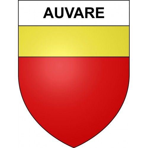 Auvare 06 Ville Sticker Blason Écusson Autocollant Adhésif - 8 Cm