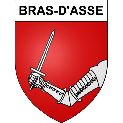 Bras-D'asse 04 Ville Sticker Blason Écusson Autocollant Adhésif - 8 Cm