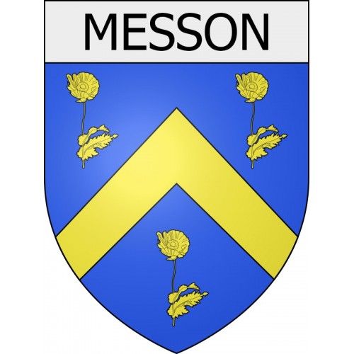 Messon 10 Ville Stickers Blason Autocollant Adhésif - 12 Cm