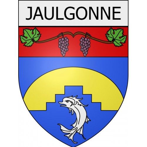 Jaulgonne 02 Ville Stickers Blason Autocollant Adhésif - 8 Cm